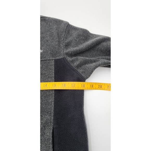 Columbia Kids Fleece Jacket Full Zip Gray Black Size L 14 16 Outdoor Warm - Picture 8 of 9